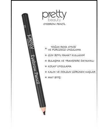 Pretty Beauty Black Eyebrow Pencil - Buy Online on GoSupps.com