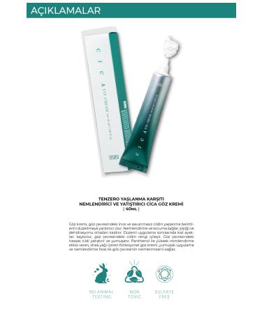 TENZERO Brightening Eye Cream with Hyaluronic Acid and Niacinamide - Anti-Wrinkle and Dark Circles 40 ml - Buy Online on GoSupps.com