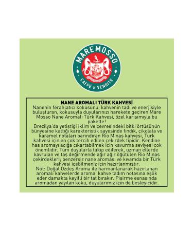 Mare Mosso Caffe Vendite Mint Flavored Turkish Coffee 250 Gr. - Buy Online on GoSupps.com