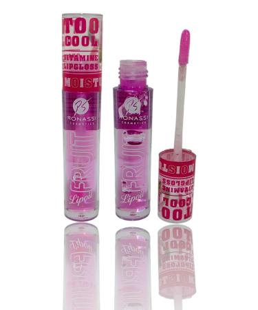 RS Ronassi Cosmetics 8'different Lip Gloss Lipgloss Strawberry-avocado-raspberry-apple-cherry-forest Fruit-papaya-orange - Buy Online on GoSupps.com