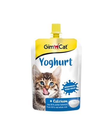 Gimcat Yogurt Complementary Food for Cats Rich Protein Digestive Aid 150 G