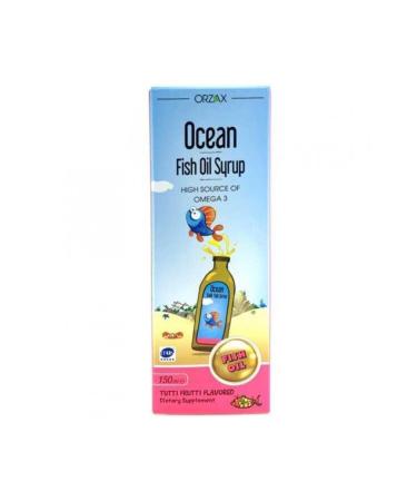 Ocean Tutti Frutti Mixed Fruit Flavored Fish Oil Syrup 150 Ml