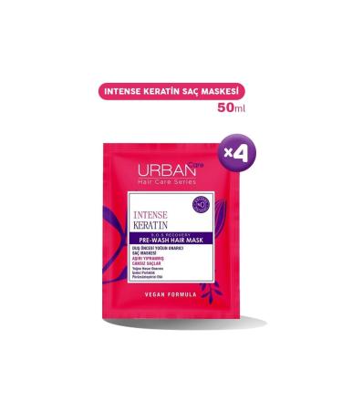 Urban Care Intense Keratin Hair Mask 50 Ml X 4