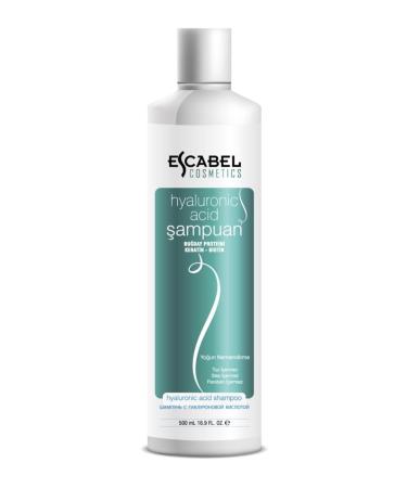 Escabel Intensive Moisturizing Hyaluronic Shampoo Sles Paraben Free Biotin Salt Free 500 ml Shampoo - Buy Online on GoSupps.com