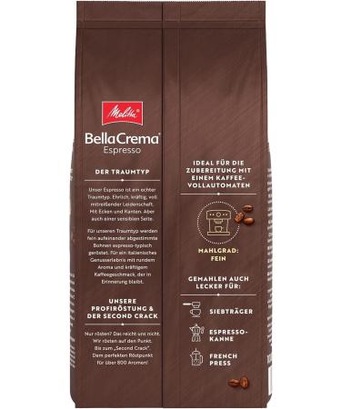 Melitta Bellacrema Espresso Coffee Beans 1kg - Buy Online on GoSupps.com