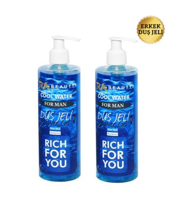 RA BEAUTY Refreshing Men's Shower Gel 400 ml X 2 Pieces