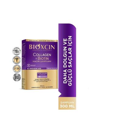 Bioxcin Collagen & Biotin Extra Volume & Plumping Shampoo 300 Ml + Biotin 5.000 Mcg 30 Tablets - Buy Online on GoSupps.com