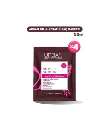 Urban Care Argan Oil & Keratin Hair Mask 50 Ml X 4