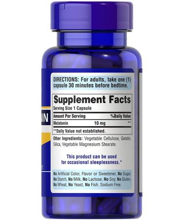 Puritan's Pride Super Strength 10 mg 60 Rapid Release Capsules - Buy Online on GoSupps.com