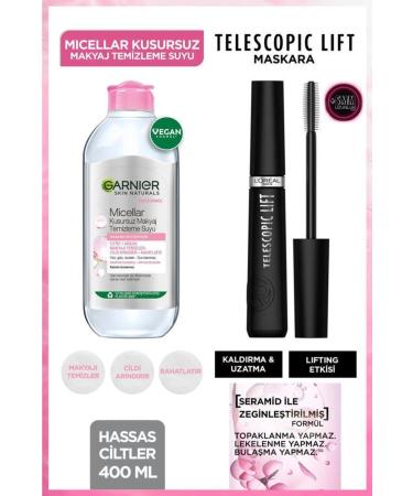 L'Oreal Paris Lifting Extension Mascara Long Lashes - Makeup Remover Set