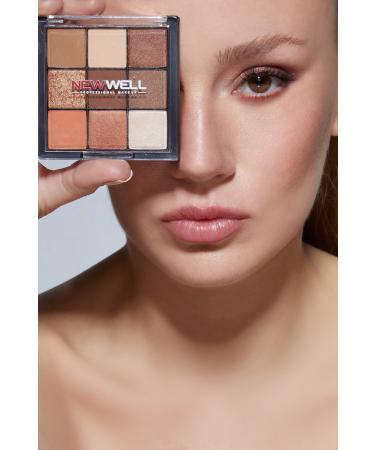 New Well Eyeshadow Palette 9 Colors No 01. - Buy Online on GoSupps.com