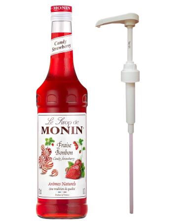 Monin Strawberry Syrup (700ml) + Syrup Pump