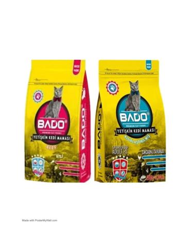 Bado Cat Food Meat And Chicken 2*1500 Gr