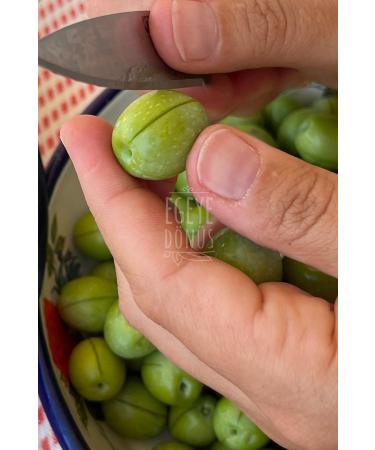 RETURN TO THE AEGEAN Homemade Traditional Green Scratched Olives - 2 Kg. (NATURAL BRINE CONTAINS ONLY SALT AND WATER) - Buy Online on GoSupps.com