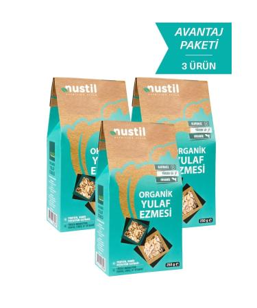 Nustil Nutrition Style Nustil Organic Gluten Free Oatmeal 250 G X 3