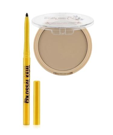 Cecile Goat Milk Matte Powder 01+ Kajal Pencil