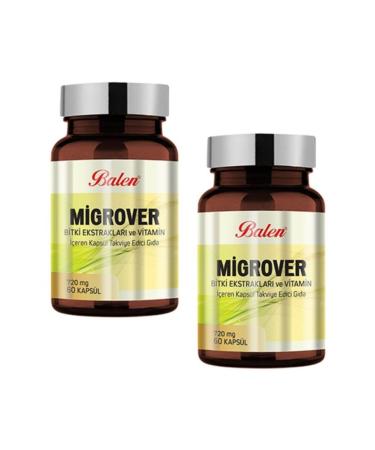 Balen Migrover Plant Extract and Vitamin Containing Capsule 720mg*60 2 Pieces