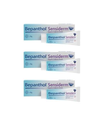 Bepanthol Sensiderm Itch Reliever and Skin Barrier Repair Care Cream 20 gr x3 Pieces