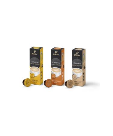 Tchibo Set of 3 Crema Fine - Crema Rich - Decaffeinated Capsule Coffee