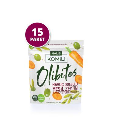 Komili Olibites Carrot Stuffed Green Olives 15x30g