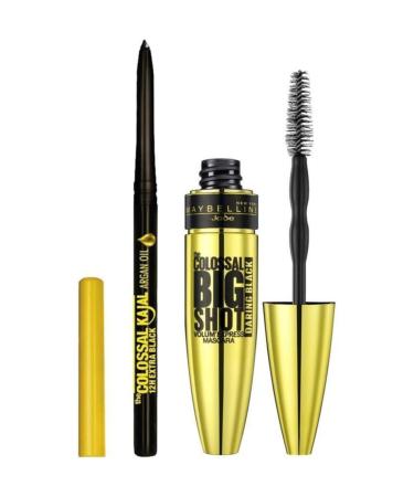 Maybelline New York Big Shot Daring Black Mascara And Colossal Kajal