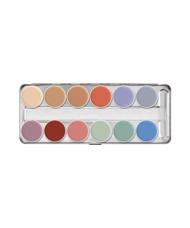 Kryolan Supracolor Palette 12 Colors 01004 P