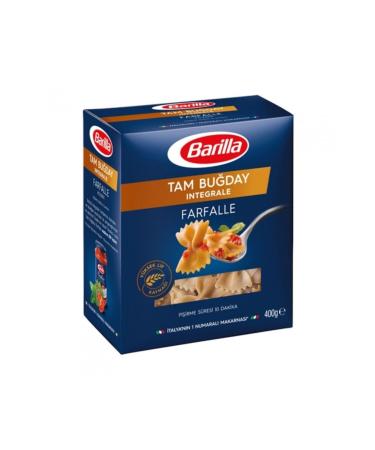 Barilla Whole Wheat Pasta 400gr Kelebek-10 Piece Box