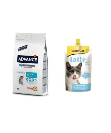 Advance Kitten Cat Food 3 Kg + Gimcat Latte Cat Milk 150 Gr (original)
