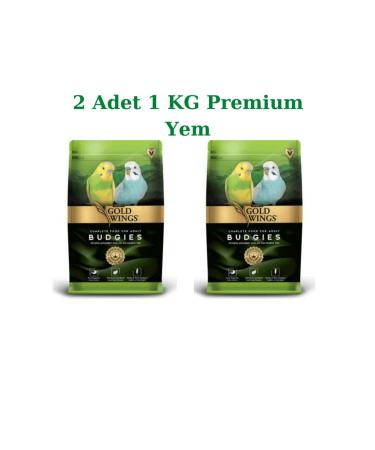 Gold Wings Premium Budgie Bird Food 1 Kg (2 Pieces)