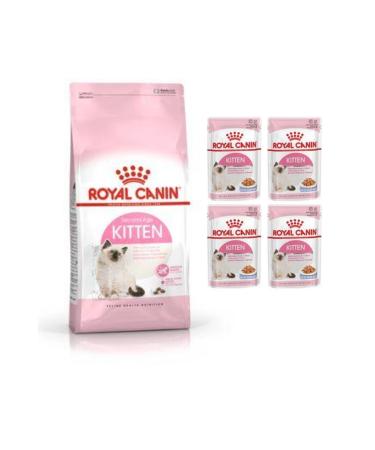 Royal Canin Kitten 2 Kg. + 4 Kitten Wet Food