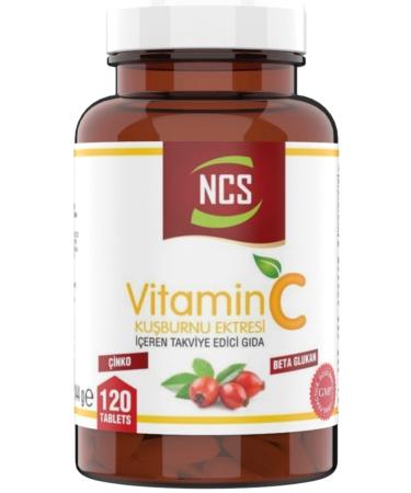 Ncs Vitamin C 1000 Mg 120 Tablets Beta Glucan Zinc Rosehip