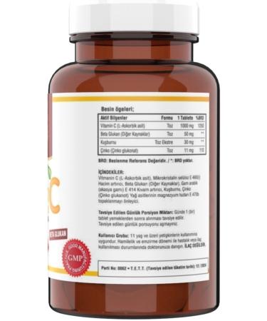 Ncs Vitamin C 1000 Mg 120 Tablets Beta Glucan Zinc Rosehip - Buy Online on GoSupps.com