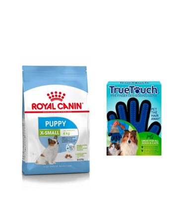 Royal Canin Xsmall Puppy Dog Food 3 Kg + Dog Hair Collection Glove (original)