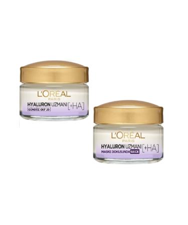 L'Oreal Paris Hyaluron Expert Skin Plumping Moisturizing Cream Day+Night 2-Piece Deal Set