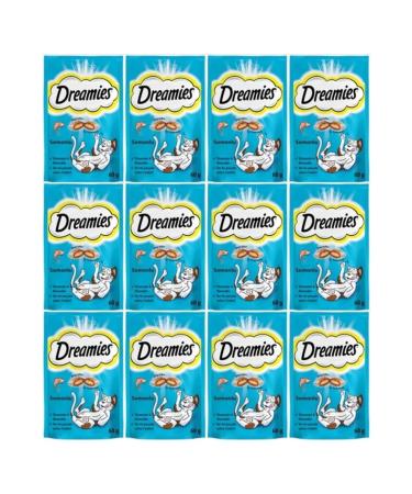 Dreamies Cat Reward Food Salmon 60 gr 12 Pieces