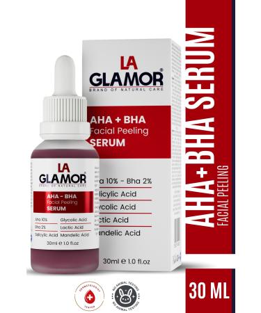 Laglamor Skin Tone Equalizer and Skin Rejuvenator Face Red Peeling Effective Skin Serum Aha %2 Bha 30 ml