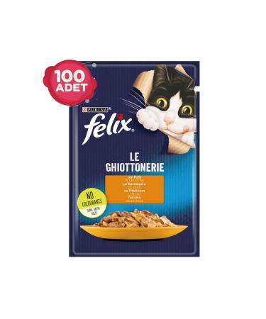 FELIX Felix Chicken Pouch Cat Wet Food Canned 100 X 85 Gr.
