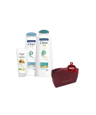 Dove Shampoo 600 Ml 400 Ml and Hair Conditioner Avocado Gift Bag