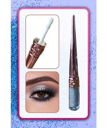 Xolo Rns Glitter Liquid Eyeshadow Full Shot Glam Eye Glitter Metallic Grey Xl79 - Buy Online on GoSupps.com