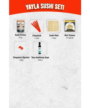 Elisa G da Yayla Sushi Set / Sushi Set (Video Explanation) - Buy Online on GoSupps.com