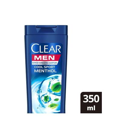 Clear Men Anti-Dandruff Shampoo Cool Sport Menthol Refreshing Menthol Effect 350 Ml - Buy Online on GoSupps.com