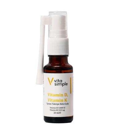 VitaSimple Vitamin D3 K2 Supplementary Food Spray 20 ml - Buy Online on GoSupps.com