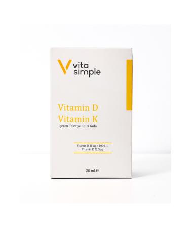 VitaSimple Vitamin D3 K2 Supplementary Food Spray 20 ml - Buy Online on GoSupps.com