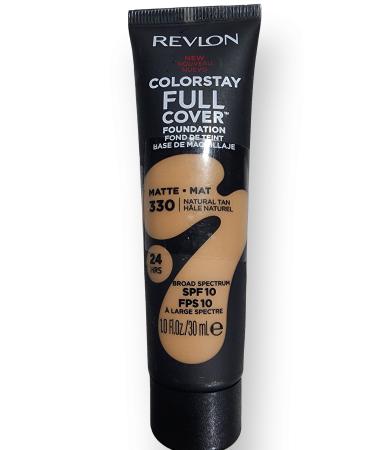 Revlon 330 Colorstay Full Cover Number Matte Foundation Natural Tan 24 Hours Lasting