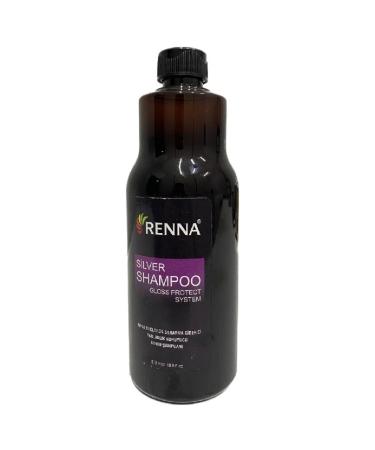 Renna Cosmetics Renna Silver Shampoo 500 Ml (Anti-Yellowing Shine Protector for White Hair)