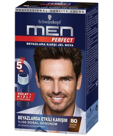 Men Perfect Hair Dye 80 - Brown Black hair-dye- - Buy Online on GoSupps.com