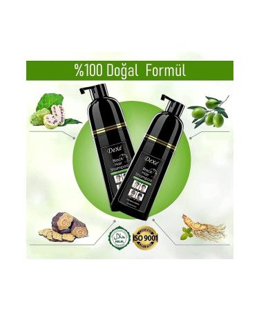 Dexe Black Hair Shampoo - Hair Blackening Shampoo 400 ml Large Size - Buy Online on GoSupps.com