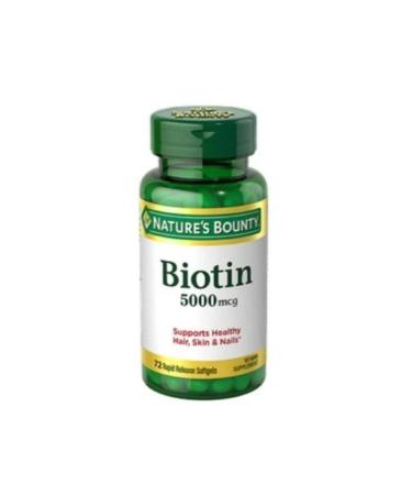 Natures Bounty Biotin 5000 Mcg 72 Softgels