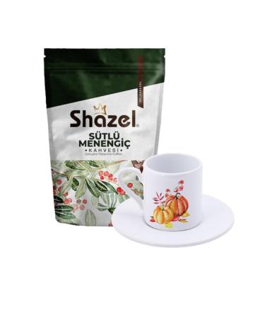 Shazel Milky Menengi Coffee 200 gr. + Pumpkin Multi Turkish Coffee Cup
