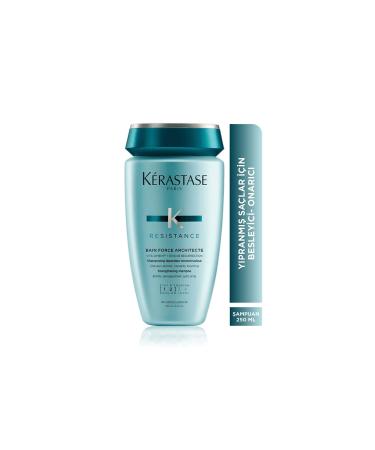 Kerastase Bain Force Architecte Repair Shampoo for Weak and Damaged Hair 250ml